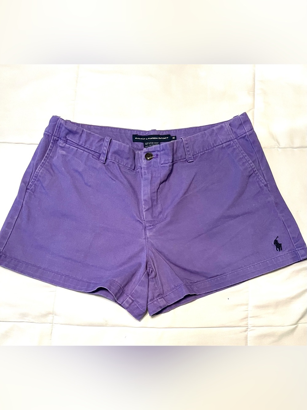 Ralph‎ Lauren Purple Women's Chino Bermuda Shorts-Size 10